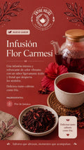 Infusión flor carmesí